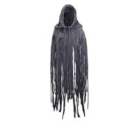 Moonlove Unisex Halloween Cloak with Hood Capes Zombie Grim Reaper Ghost Costume Cosplay Ghost Dementors Tattered Hooded Capes for Adults Halloween Day Of The Dead Party Props Cloaks