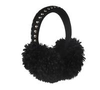 Moonlove Women Girls Plush Studded Earmuffs Luxury Faux Fur Foldable Ear Warmer Headband with Rivets Fashion Cold Weather Accessories Winter Warm Thermal Ear Muffs Protection