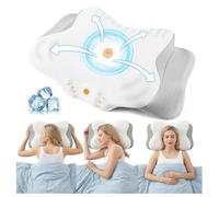 MoonLull Memory Foam Pillow,Orthopedic Pillows for Neck and Shoulder Pain Relief,Firm Cervical Support for Side and Back Sleepers, Anti Snore Ergonomic Design with Cooling Washable Cover,Grey