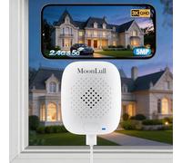 MoonLull SafeView Window Camera-3K 5MP Security Camera, Anti-Glare Through-Glass Vision,Color Night Vision,No Monthly Fee SD Card Storage,Drill-Free Indoor Mount for Apartment & Renters,2.4/5G WiFi