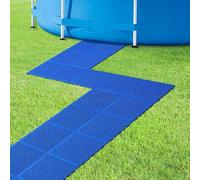 moonoom 14 Pcs Modular Interlocking Cushion- 12" x 12" Splicing Above Ground Pool Floor Protectors- Non-Slip Pools Spas Floor Mat Pathways from The Pool to The Porch