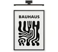 Moonow7 Bauhaus Abstract Wall Art, Geometric Black Print, 11x14in (27x35cm)