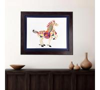 Moonow7 Chinese New Year Horse Wall Art, 2026 Year of The Horse Gift, Chinese Zodiac Wall Decor, Handmade Art for Feng Shui & Success, Perfect for Birthday, Christmas, New Year, Size 40×50cm/16×20"