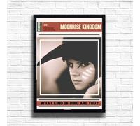 Moonrise Kingdom Art Print - Wes Anderson Movie Poster Wall Decor - Indie Film Vintage Artwork Available Framed & Unframed (A3 Framed (Black))