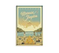 Moonrise Kingdom Waterproof And Stain Resistant Wall Paintings High-definition Spray Painted Decorative Paintings Study And Coffee Shop Decorations Fade ResistantUnframe-style12x18inch(30x45cm)