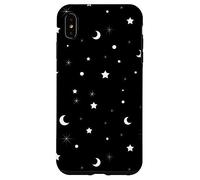 Moons and Stars Cute Space Black Galaxy Celestial Pattern Case for iPhone XS Max