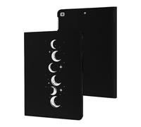 Moons Phases Cute Tablet Case No Pen Slot Lightweight Hard Protective Cover Compatible with Ipad 9th/ 8th/ 7th