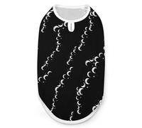 Moons Phases Funny Dog Vest Shirt Soft Comfortable Tank Top Cute Clothes for Cat Puppy