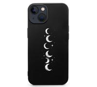 Moons Phases Printed Phone Case Slim Cute Cellphone Protective Cover Unisex Compatible with iPhone 13/13 Mini/13 Pro/13 Pro Max