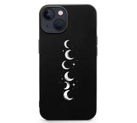Moons Phases Printed Phone Case Slim Cute Cellphone Protective Cover Unisex Compatible with iPhone 13/13 Mini/13 Pro/13 Pro Max