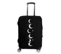 Moons Phases Printed Suitcase Covers Cute Luggage Cover Protector Fit 19 to 32 Inch M