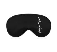 Moons Phases Soft Eye Masks for Sleep with Adjustable Strap Breathable Travel Sleeping Covers