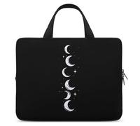 Moons Phases Trendy Laptop Bag with Handle Computer Carrying Case Lightweight Briefcases for Working