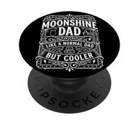 Moonshine Lover Spirit Distiller Redneck Moonshiner Dad Men PopSockets Adhesive PopGrip