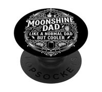 Moonshine Lover Spirit Distiller Redneck Moonshiner Dad Men PopSockets Adhesive PopGrip