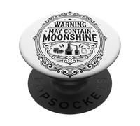 Moonshine Lover Spirit Distiller Still Redneck Moonshiner PopSockets Adhesive PopGrip