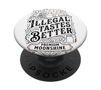 Moonshine Lover Spirit Distiller Still Redneck Moonshiner PopSockets Adhesive PopGrip
