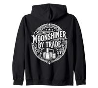Moonshine Lover Spirit Distiller Still Redneck Moonshiner Zip Hoodie
