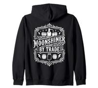 Moonshine Lover Spirit Distiller Still Redneck Moonshiner Zip Hoodie
