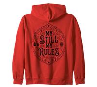 Moonshine Lover Spirit Distiller Still Redneck Moonshiner Zip Hoodie
