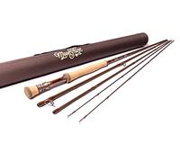 Moonshine Rod Company Fly Fishing Rod with Carrying Case and Extra Rod Tip Section Medium Action, The Drifter II, 7wt 10'