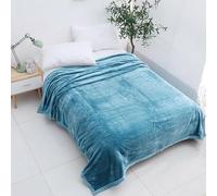 MOONSTAR London Large Luxury Faux Fur Fleece Blanket Mink Sofa Throw, Warm Cozy Super Soft Flannel Sofa Throws, Double/Twin Size 150x200CM, Beautiful Fluffy Throws for Bed, Sofa, Couch or Chair, Teal