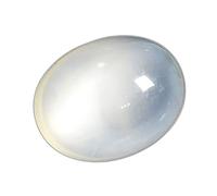 Moonstone Chandrakant Mani Gemstone 16.25 Ratti 15.00 Carat Certified Natural Stone with Certificate Oval Cut B0DK91V19F, Silver, Simulated Sapphire, Silver, Created Sapphire