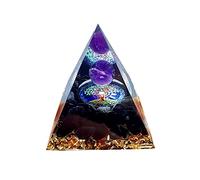 Moonstone Crystal Orgone Pyramid Nature Reiki Chakra Crushed Stone Jewelry Flower of Life Crystal Orgonite Tower