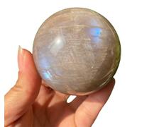 Moonstone Quartz Sphere Crystal Ball,Feng Shui Decoration Small Magic Balls Stones for,Home Decor,Gifts,55~60mm