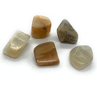 Moonstone Small Crystal Tumbled Stones - 5 Pc