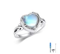 Moonstone Urn Ring for Ashes Sterling Silver Filigress Ash Rings Cremation Ring Memorial Keepsake Urn Jewellery Gift for Women-55
