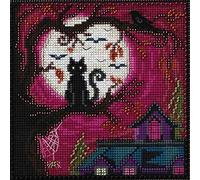 Moonstruck Beaded Counted Halloween Cross Stitch Kit Mill Hill MH141626 Buttons & Beads 2016 Autumn by Mill Hill