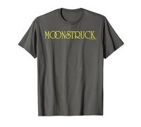 Moonstruck Yellow Text Chest Logo T-Shirt, Men, Asphalt Grey, 5X-Large