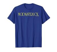 Moonstruck Yellow Text Chest Logo T-Shirt, Men, Royal Blue, 3X-Large