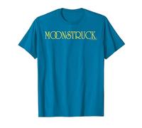 Moonstruck Yellow Text Chest Logo T-Shirt, Men, Sapphire Blue, 3X-Large