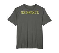 Moonstruck Yellow Text Chest Logo T-Shirt, Men's Big and Tall, Asphalt Grey, 6X Tall