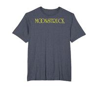 Moonstruck Yellow Text Chest Logo T-Shirt, Men's Big and Tall, Heather Blue, 5X Tall