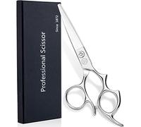 Moontay 5.5" Hair Cutting Shears with Large Finger Holes, Professional Barber Stylist Scissors, Salon Hair Cutting Scissors, 440C Japanese Stainless Steel, Silver