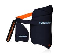 moonwalkr Cricket Thigh Guards 2.0 Lightweight Cricket Guard & Equipment Unisex Thigh Pads for Batter's Height (5'4"- 5'8") Safeguarding Both Your Outer and Inner Thighs Blue (Medium, Right Hand)