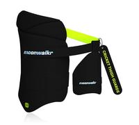 moonwalkr Thigh Guard 2.0 Protective Gear for Batter’s Height (5’9”- 6’2”) Cricket Thigh Pad Cricket Accessories & Equipment Safeguarding Both Your Outer and Inner Thighs Black (Large, Left Hand)