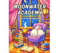 Moonwater Academy: A cozy coloring journey through a magical academy where all creatures are welcome.