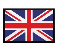 MoonWorks® Doormat Union Jack British Flag Print England Flag Non-Slip & Washable Black 60 x 40 cm