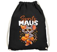 MoonWorks Gym Bag Spritz Mouse Design Accessories Carnival Gadgets Saying Funny Fancy Dress Item Bag Gym Bag, spritz mouse black, one_size, spritz mouse