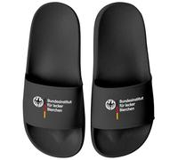 MoonWorks® Unisex Bathing Slippers with Print Federal Institute for Delicious Beer Printed Men Women Bathing Shoes Men Women Gift, Delicious beer black, 11 UK