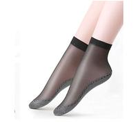 MoonyLI 10 Pairs Women's Stockings Silky Anti-Slip Cotton Sole Sheer Ankle High Tights Hosiery Socks Nylon Short Ankle Socks