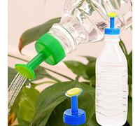 MoonyLI 2 in 1 Plastic Sprinkler Nozzle Bottle Cap Sprinkler Mini Sprinkler Sprayer Bottle Watering can Double Head Bottle Irrigation spout for Home Gardeners Seed Seedling Garden