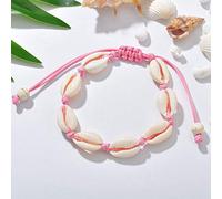 MoonyLI Shell Anklet Bracelet Natural Cowrie Beads Handmade Hawaiian Beach Foot Jewelry Adjustable Girls Ladies Bracelet Anklet 1pcs