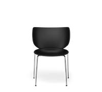 Moooi Hana Dining Chair Unpadded Set of 2 Black/ Chrome Stackable