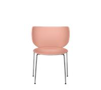 Moooi Hana Dining Chair Unpadded Set of 2 Dusty Pink/ Chrome Stackable