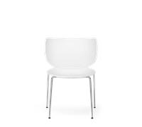 Moooi Hana Dining Chair Unpadded Set of 2 White/ Chrome Stackable
